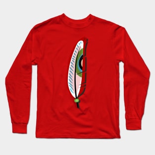 Feather Tribal Ethnic Long Sleeve T-Shirt